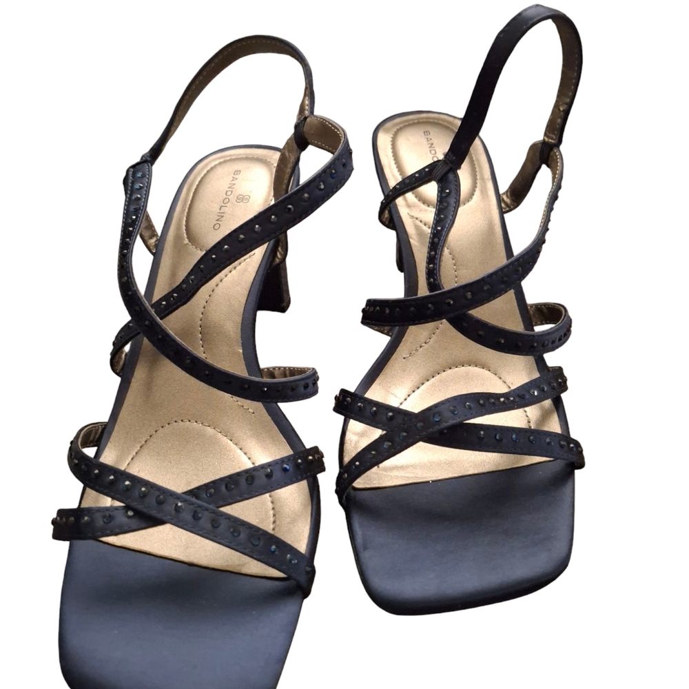 Dark Blue Strappy Sandals